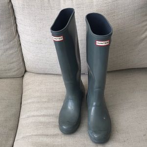 HUNTER tall rain boot (glossy)